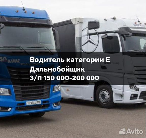 Водитель категории E (дальнобойщик)