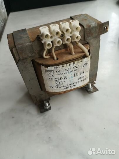 Трансформатор 220 24в для блока питания, зу