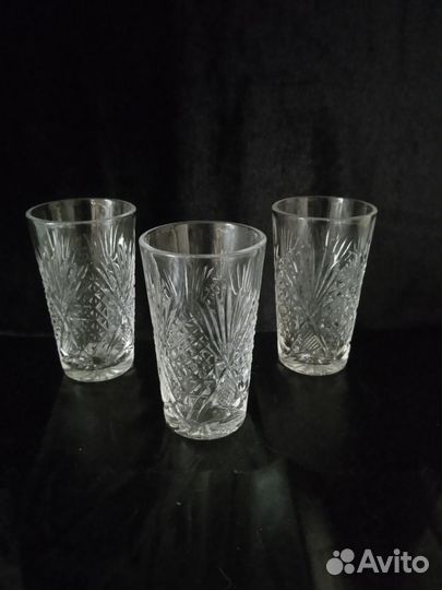 Хрустальные стаканы для виски, стопки