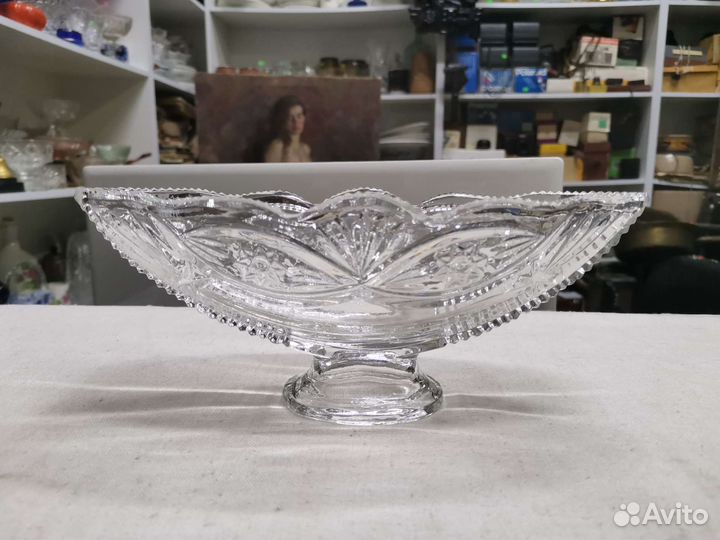 Вазочки ладьи хрустальные СССР (Ч)