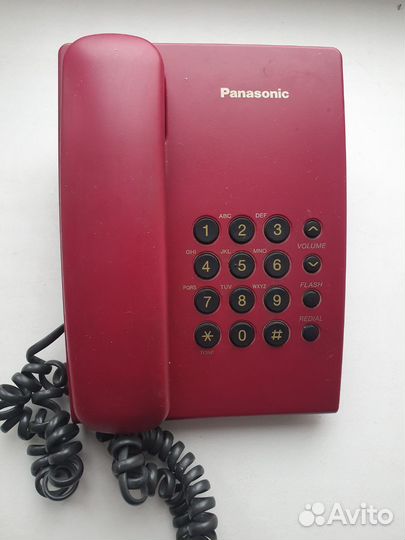 Стационарный кнопочный телефон panasonic
