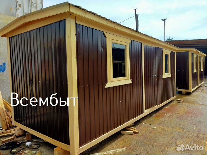 Строительная бытовка на участок в назначенное время