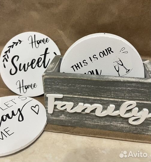 Набор подставок Family стиль zara home hm home