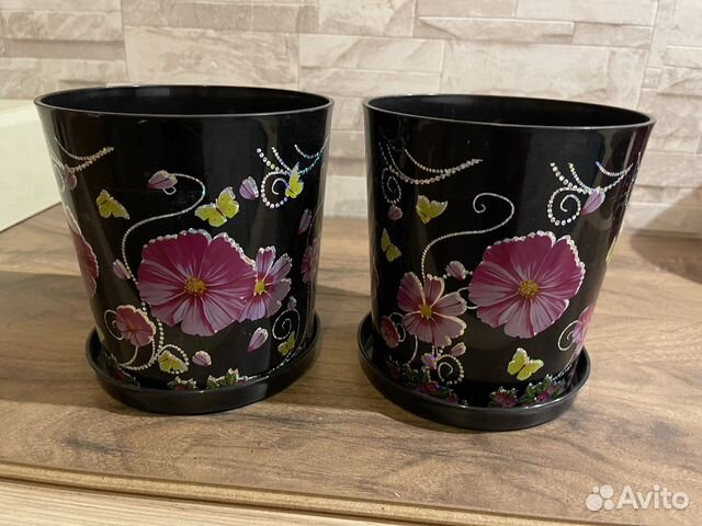 Горшок кашпо пластик