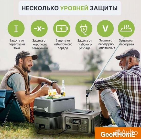 Портативная Электростанция 299 Вт/ч 600 Вт