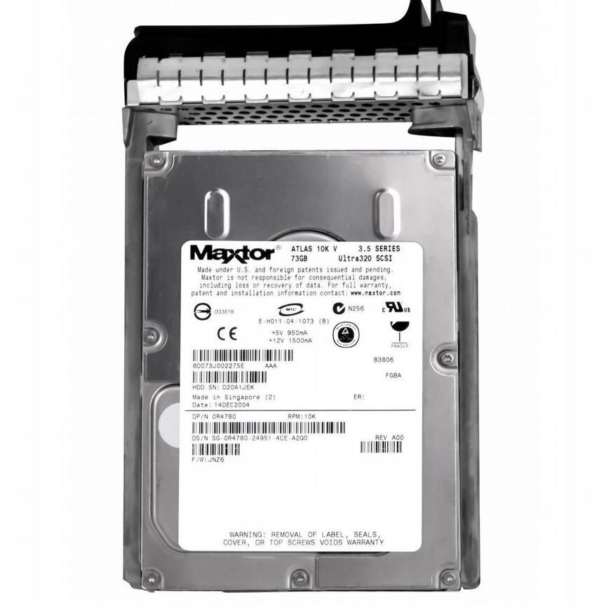 [R4780] Жесткий Диск Dell 73gb U160scsi 3.5" Hdd R4780