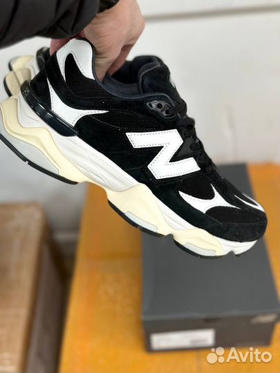 Кроссовки new balance 9060 черно белые