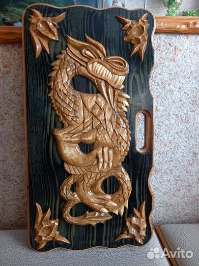 Нарды ручной работы резеые редкие, эксклюзивные