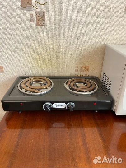 Плита электрическая настольная на 2 конфорки, Нова
