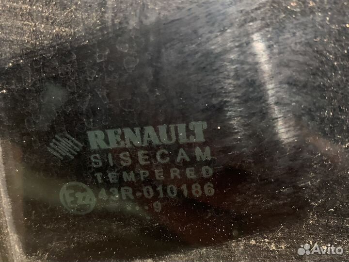Стекло двери заднее левое renault logan 2