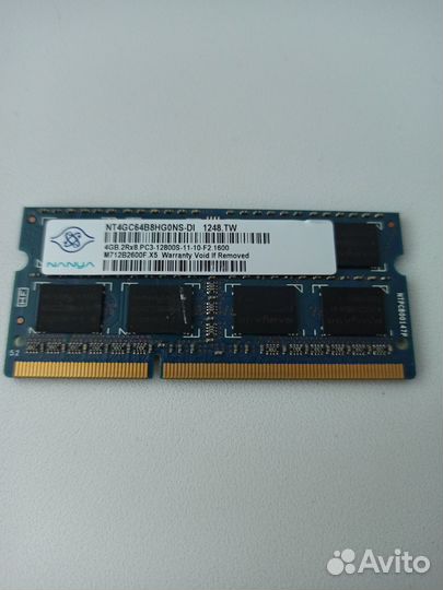 Озу/Ram, ddr 3 для ноутбука 4GB