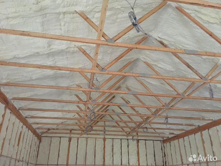 Утепление пенополиуретаном потолка дома