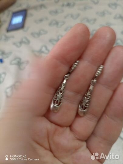 Серебряные серьги
