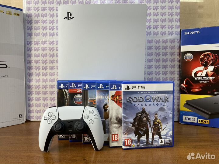 Sony PlayStation 5 + 55 игр + GoW Ragnarok