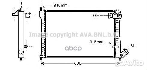 Радиатор охлаждения двигателя CN2101 Ava