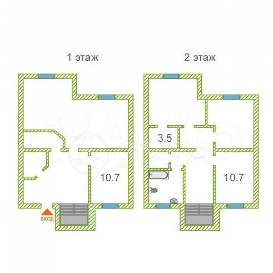 Коттедж 130 м² на участке 5 сот.
