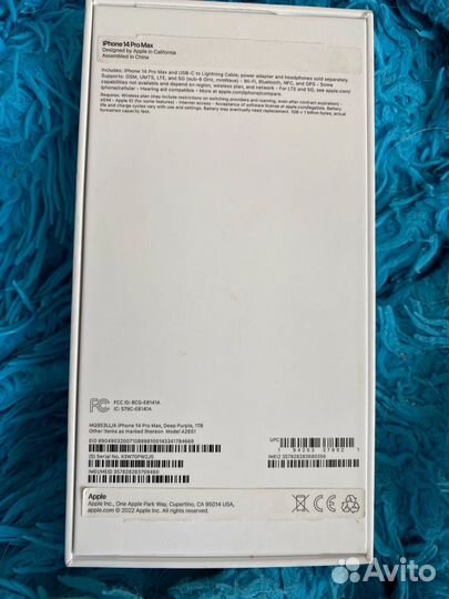 iPhone 14 pro max 1tb deep purple