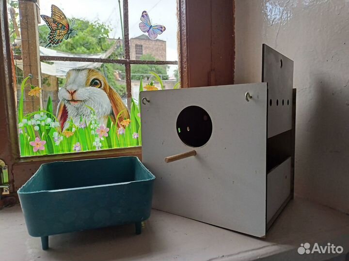 Удобные гнездовые домики для попугайчиков