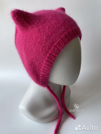 Детские шапочки для девочек коточепчик