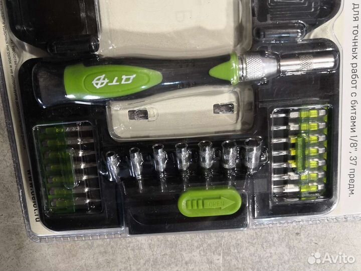 Отвёртка для точных работ с битами 1/8, 37пр дт