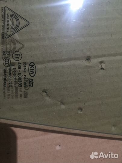 Стекло двери передней Kia Sorento Prime 3