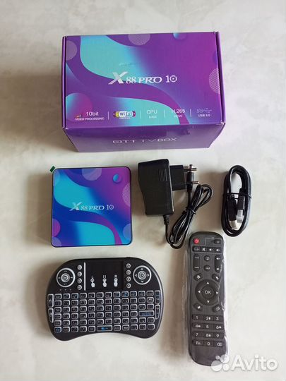Smart tv приставка X88 Pro 10,4/32 Гб+клава