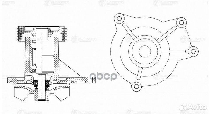 Помпа камаз 740.63 Евро-4, 740.735/705 Eвро-5