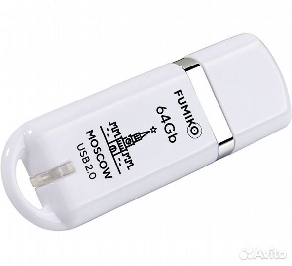 Флешка fumiko moscow 64GB белая USB 2.0