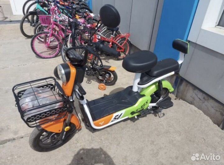 Электроскутер велосипед новый