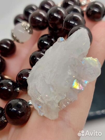 Колье из натуральных камней Гранат