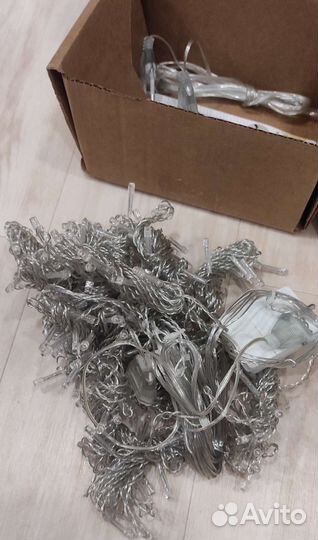 Гирлянда штора новогодняя 3х3 новая