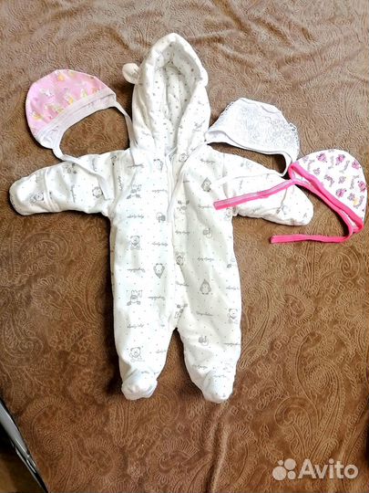 Конверт на выписку, слип, шапочка