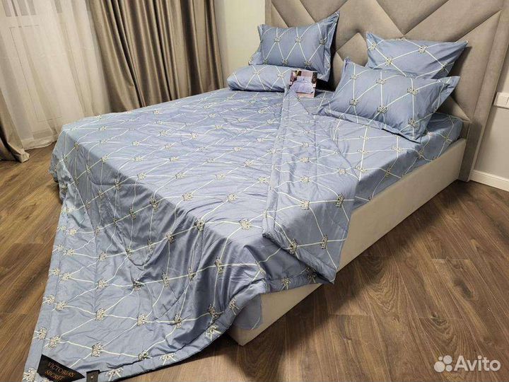 Комплект постельного белья с одеялом евро