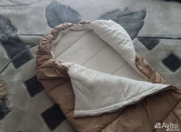 Зимний конверт в коляску happy baby