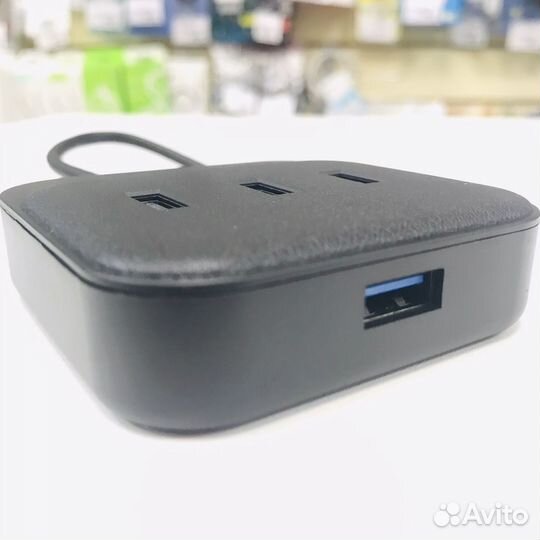 USB хаб 4порта, 3.0 USB кабель Type-C