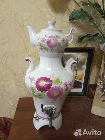 Самовар электр.фарфор, СССР