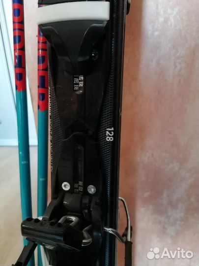 Детские горные лыжи - комплект с ботинками и палка