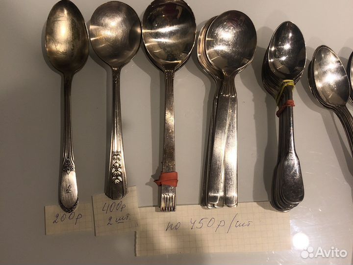 Столовые приборы из мельхиора