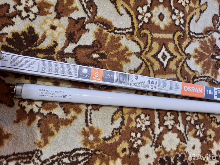 Лампы люминисцентные и светодиодные