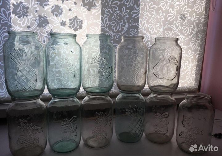 Банки чистые 0,5, 0,7, 1 литр, 1,5 и 3 литра много