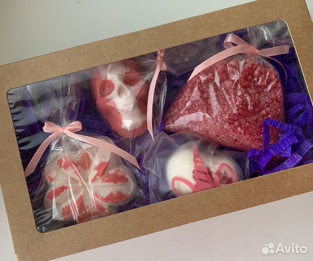 Бомбы- шипучки для ванны, сахарные скрабы для тела