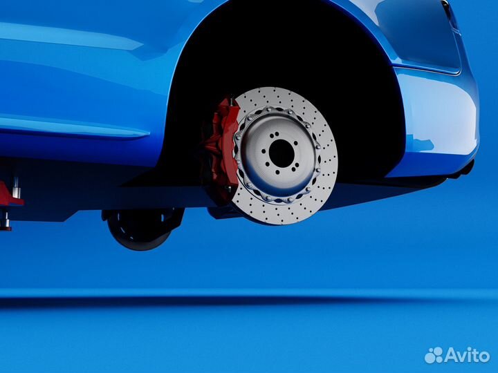 Комплект суппортов и тормозных дисков