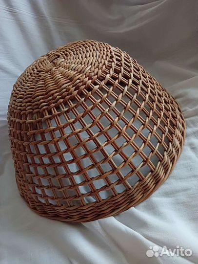 Абажур плетеный из лозы