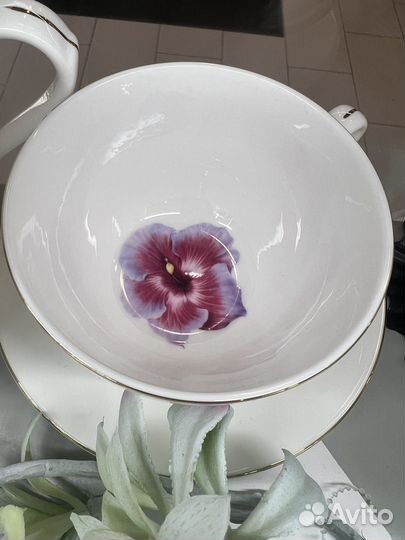 Чайная пара костяной фарфор