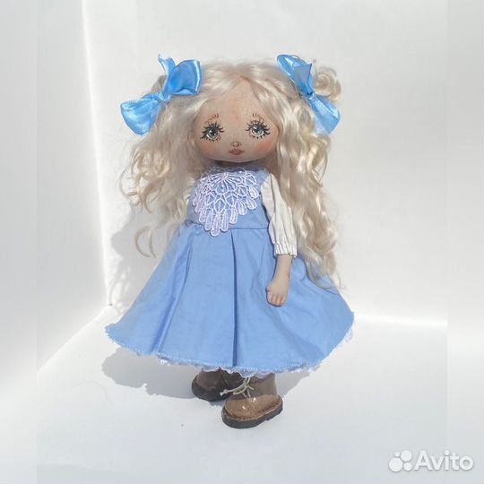 Кукла ручной работы текстильная