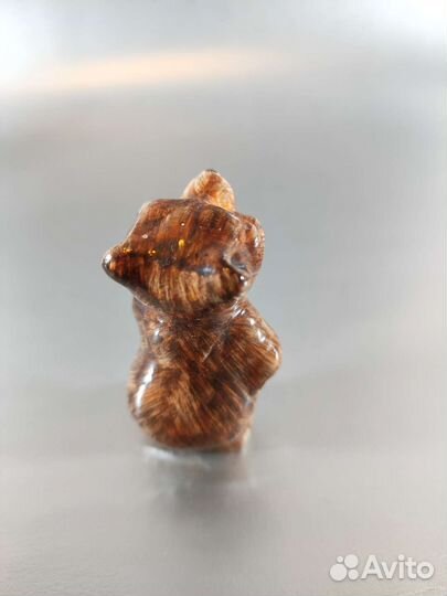 Медвежонок Ярославская майолика керамика темный