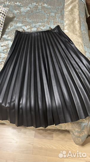 Кожаная юбка mango