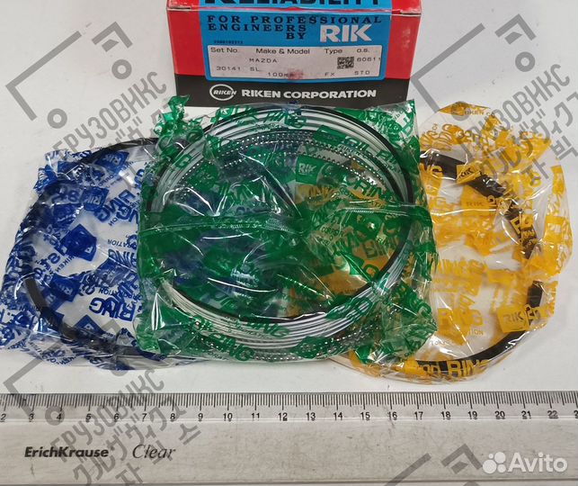 Кольца поршневые, RIK (Япония) 30141STD