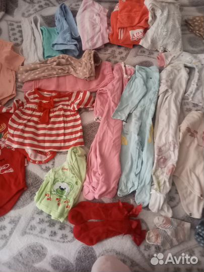 Вещи пакетом на девочку 68 74 размер