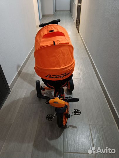 Велосипед коляска с ручкой Lamborghini